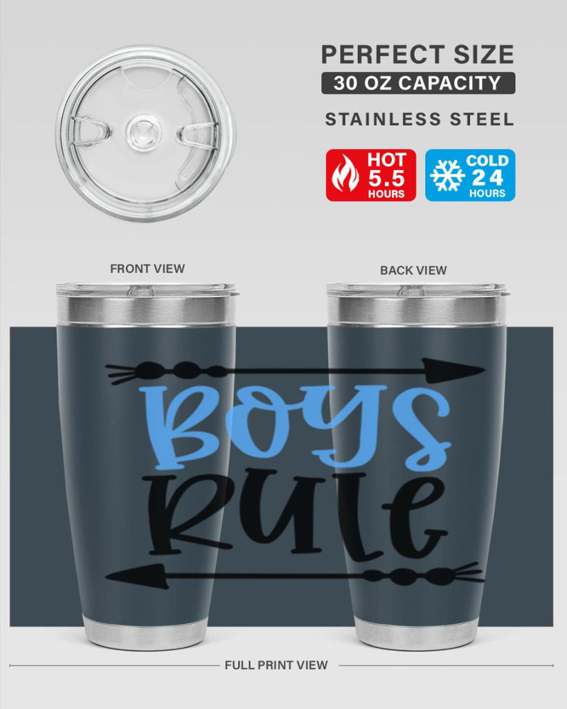 Boys Rule Style 108#- baby- tumbler