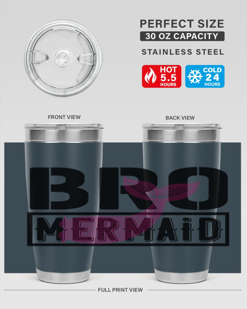 Bro mermaid 85#- mermaid- Tumbler