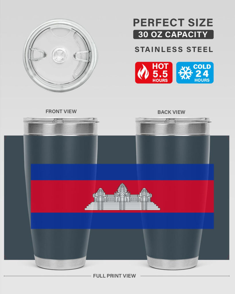 Cambodia 168#- world flags- Tumbler