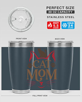 Cat Mom Style 6#- cat- Tumbler
