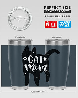 Cat Mom Style 86#- cat- Tumbler
