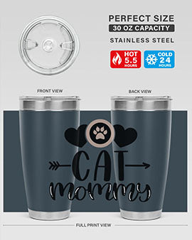 Cat Mommy Style 87#- cat- Tumbler
