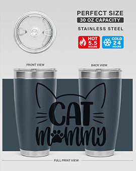 Cat Mommy Style 88#- cat- Tumbler