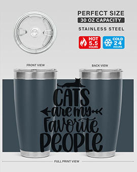 Cats Are My Favorite People Style 90#- cat- Tumbler