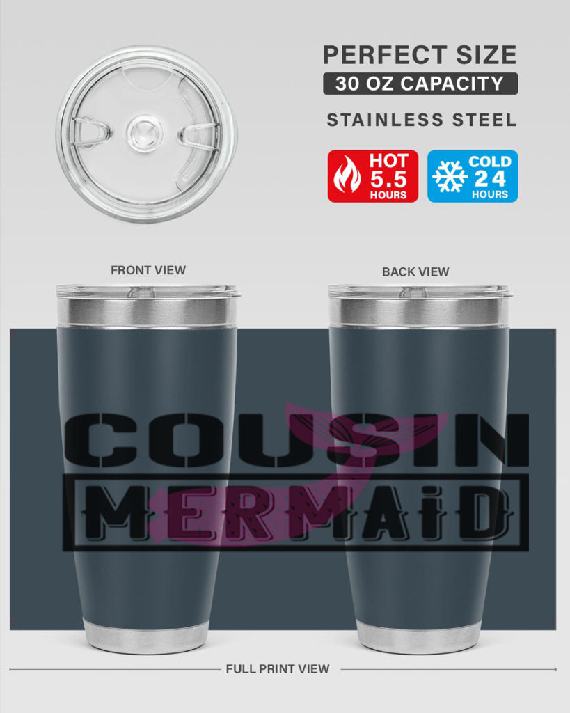 Cousin mermaid 87#- mermaid- Tumbler