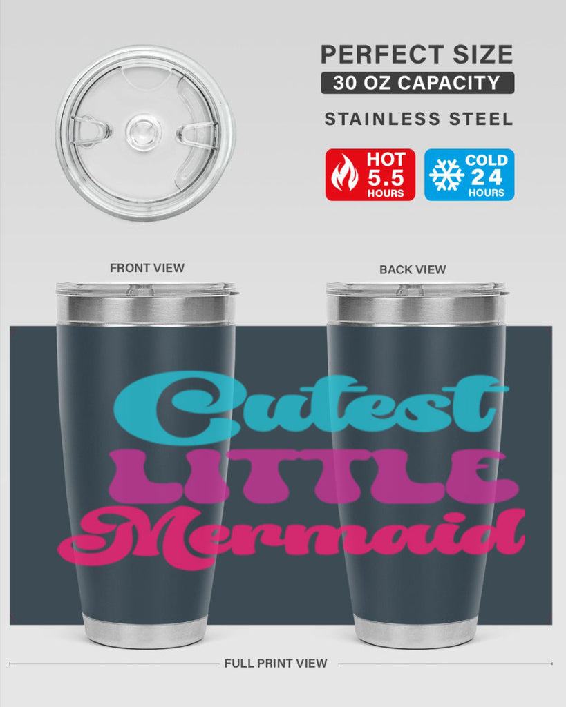 Cutest Little Mermaid 90#- mermaid- Tumbler