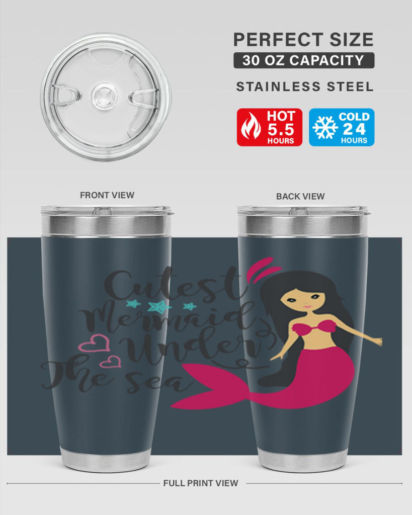 Cutest Mermaid under the sea 95#- mermaid- Tumbler