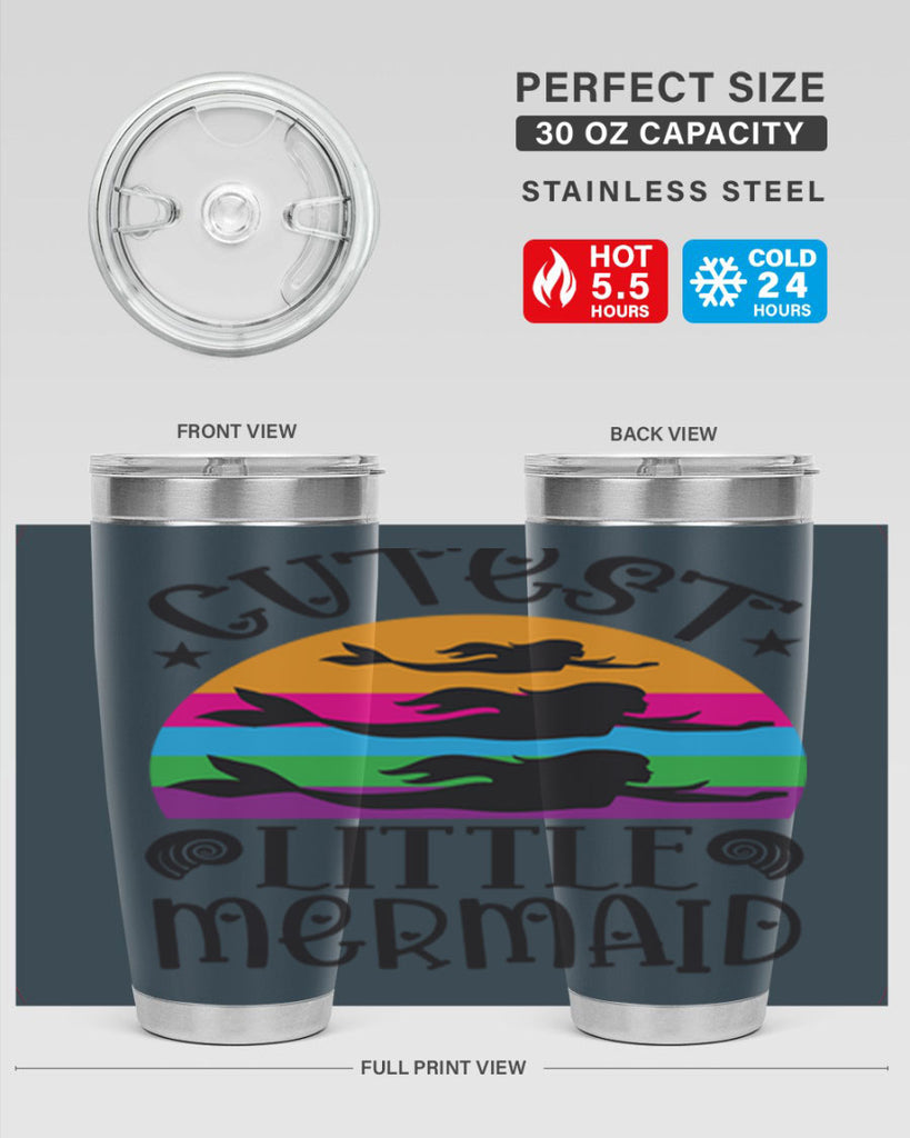 Cutest little mermaid 96#- mermaid- Tumbler