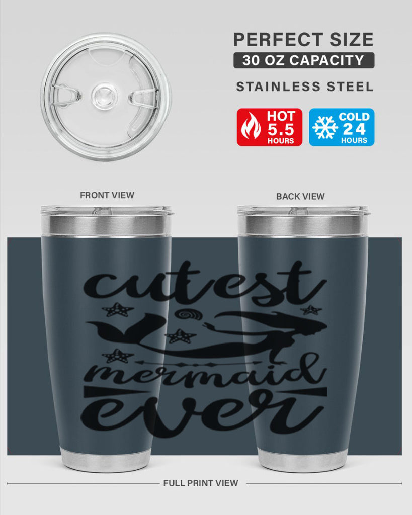 Cutest mermaid ever design 103#- mermaid- Tumbler