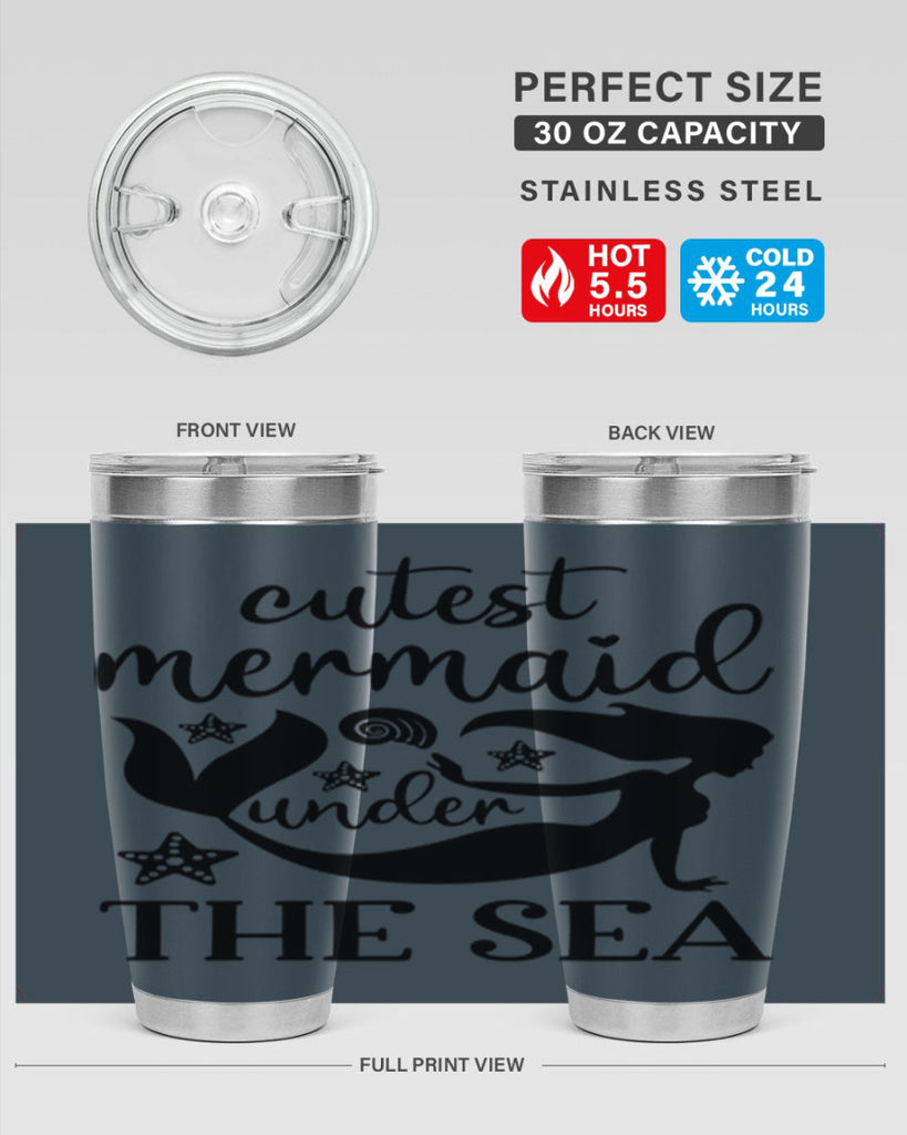 Cutest mermaid under the sea 110#- mermaid- Tumbler