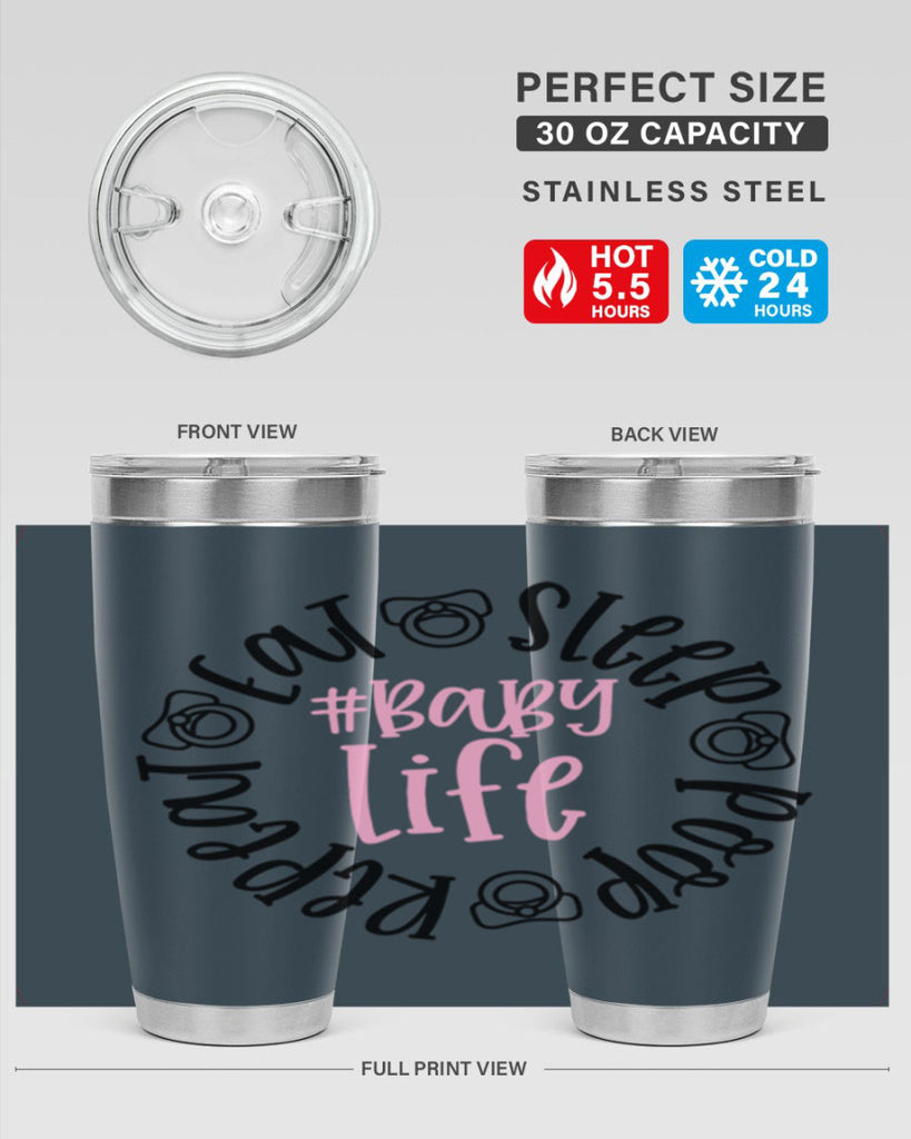 Eat Sleep Poop Repeat BabyLife Style 97#- baby- tumbler