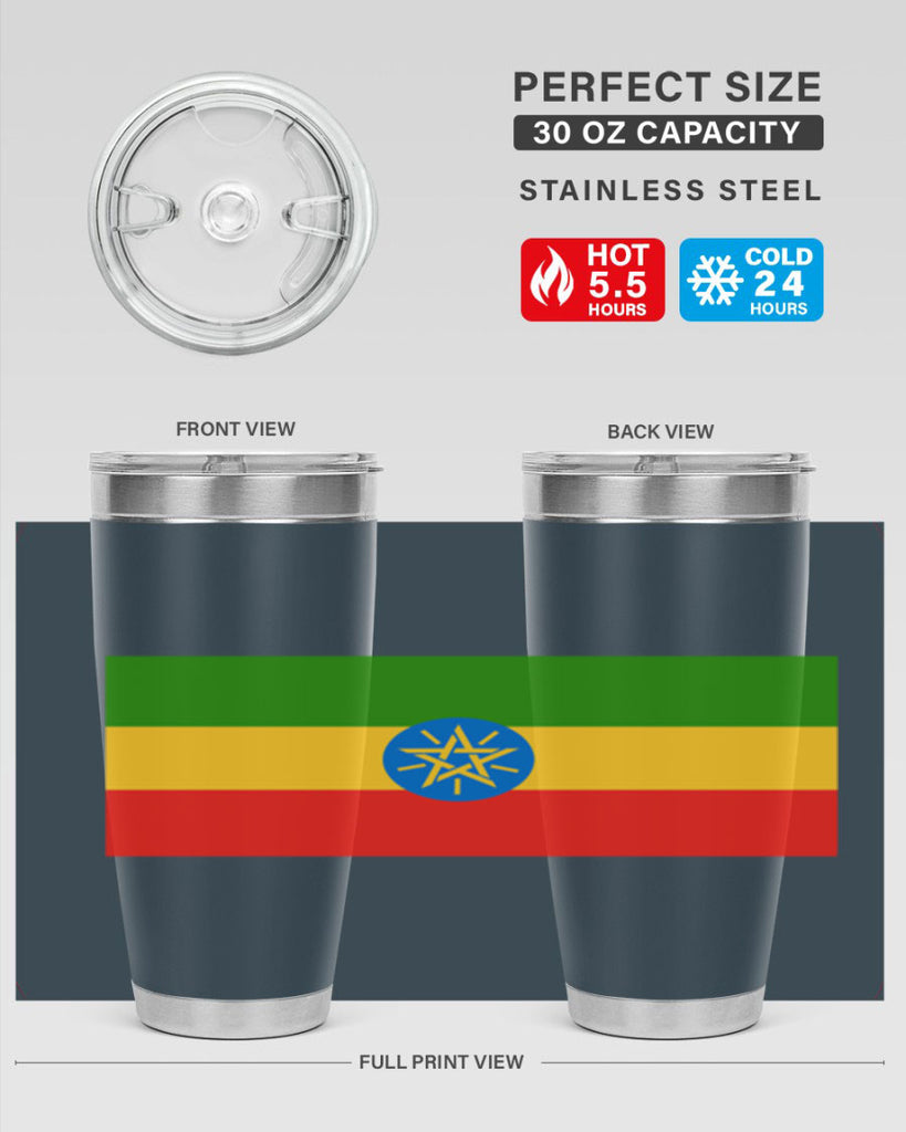 Ethiopia 140#- world flags- Tumbler