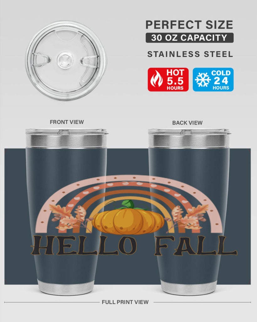 Fall Boho Rainbow 91#- fall- Tumbler
