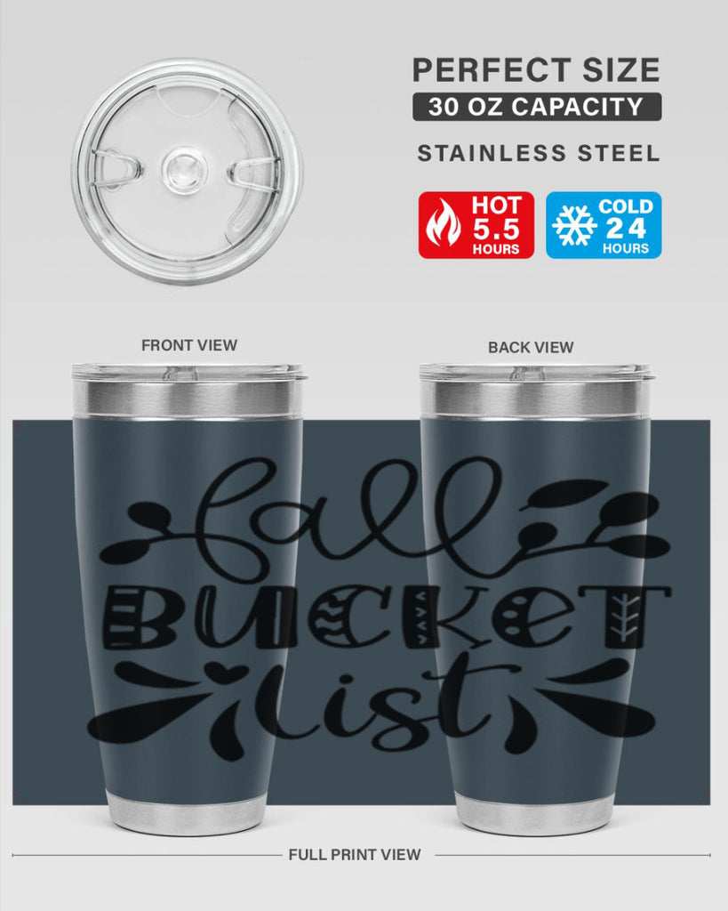 Fall Bucket List 94#- fall- Tumbler