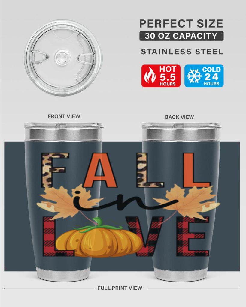 Fall in Love 104#- fall- Tumbler