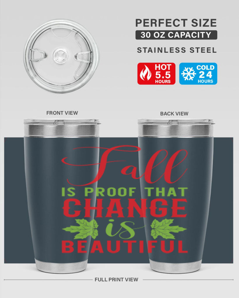 Fall is Proof That Change is Beautiful 121#- fall- Tumbler