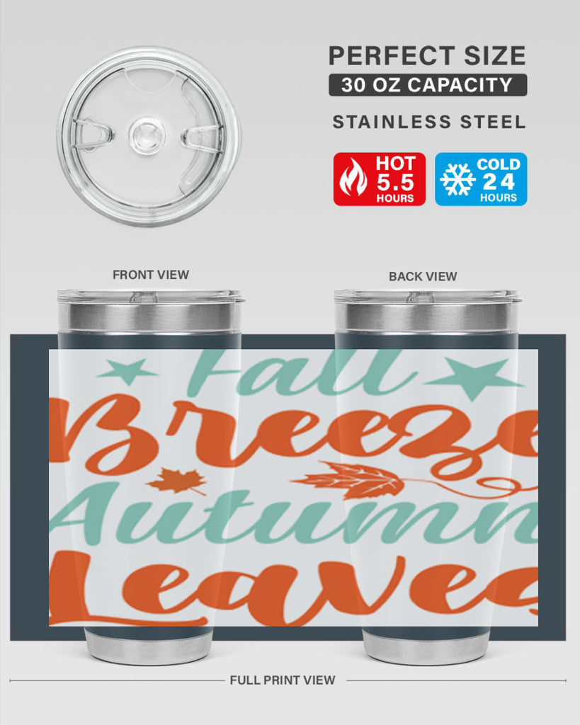 FallBreezeAutumnLeaves 147#- fall- Tumbler