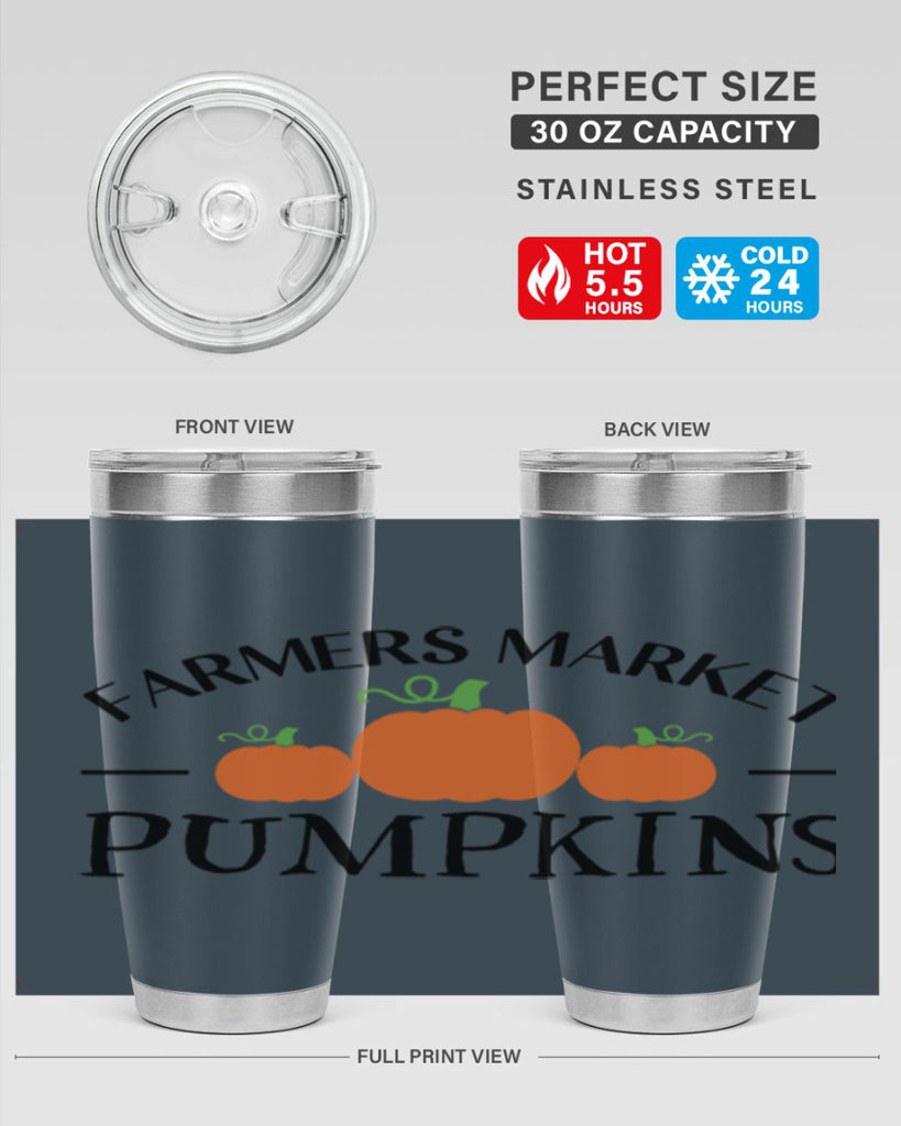 Farmers Market Pumpkins 178#- fall- Tumbler