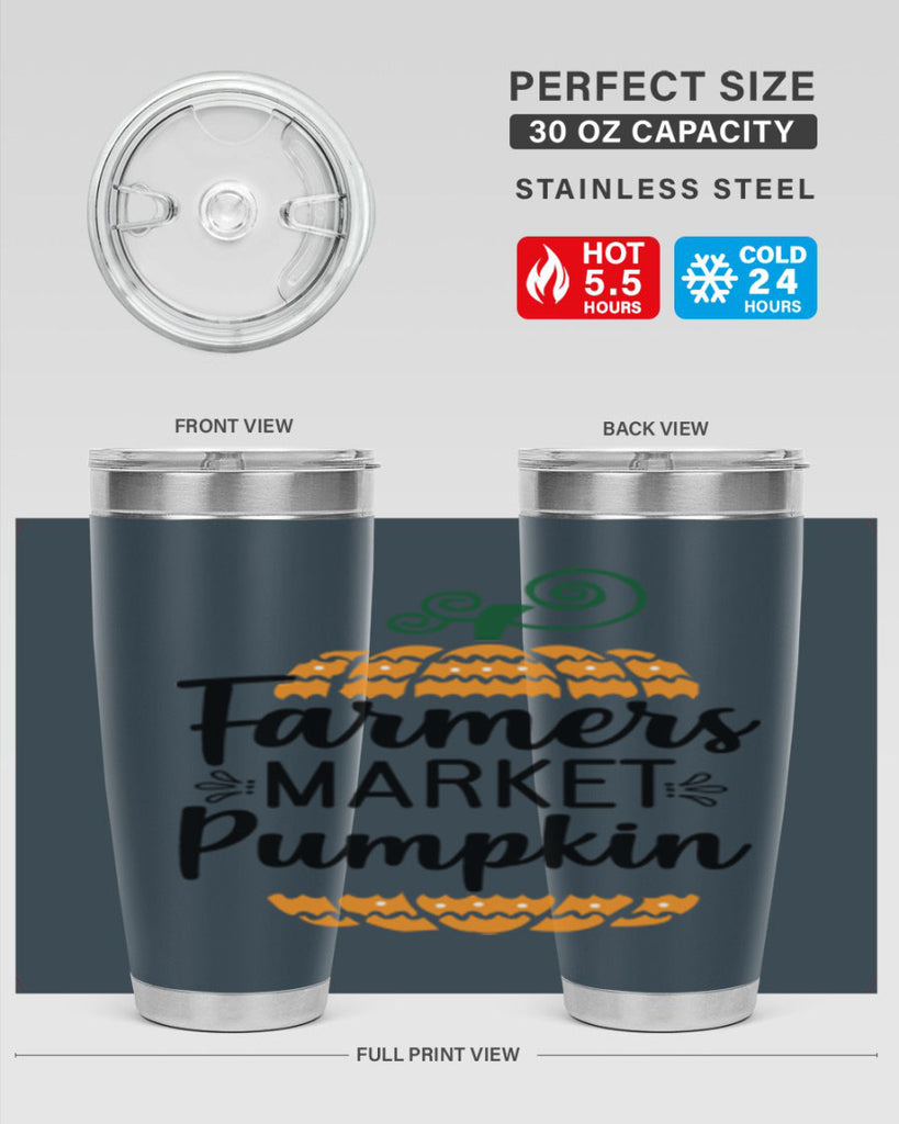 Farmersmarketpumpkin 179#- fall- Tumbler