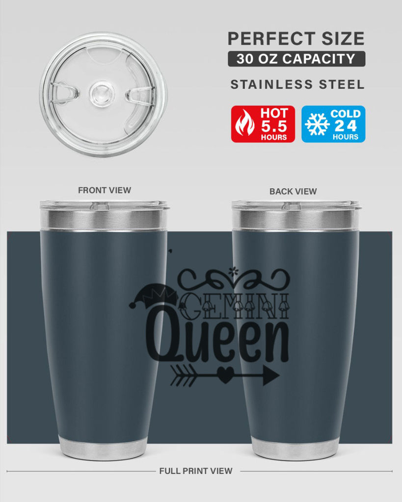 Gemini queen 230#- zodiac- Tumbler