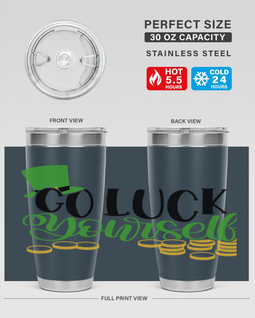 Go Lucky Yourself Style 98#- St Patricks Day- Tumbler