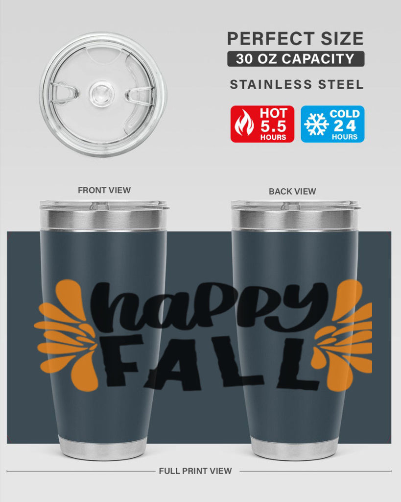 Happy Fall 491#- fall- Tumbler