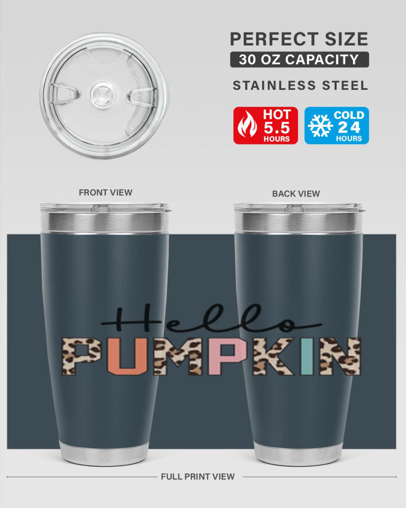 Hello pumpkin 289#- fall- Tumbler