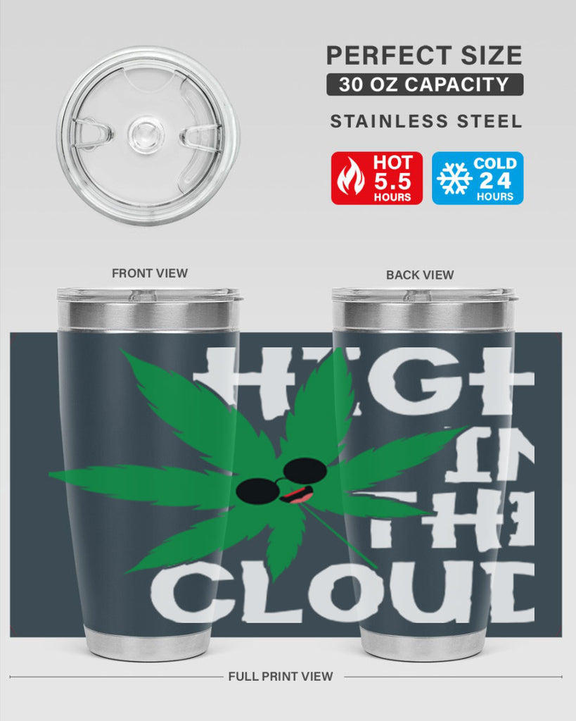 High in the cloud 114#- marijuana- Tumbler