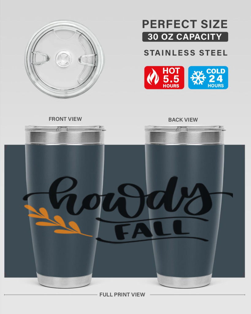 Howdy Fall 496#- fall- Tumbler