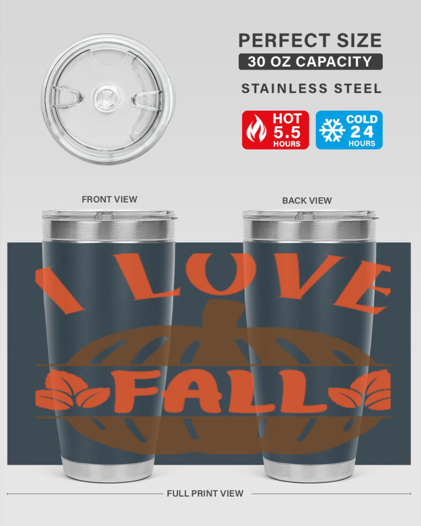 I Love Fall 337#- fall- Tumbler