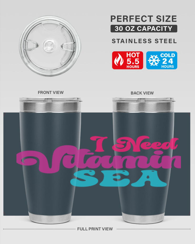 I Need Vitamin Sea 217#- mermaid- Tumbler