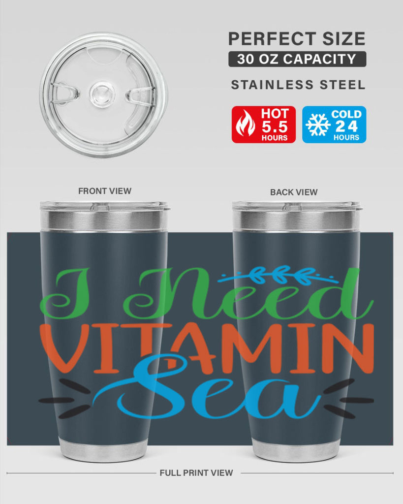 I Need Vitamin Sea 233#- mermaid- Tumbler