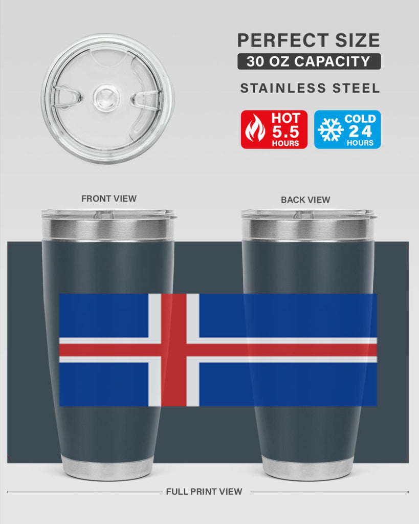 Iceland 122#- world flags- Tumbler