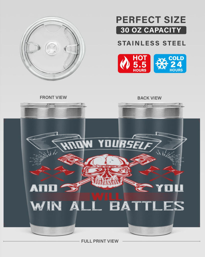 Know yourself and you will win all battles Style 25#- coaching- tumbler