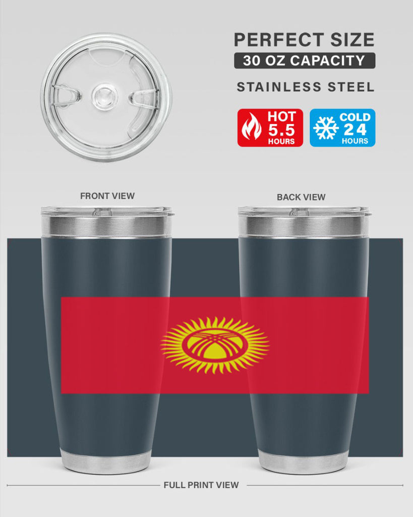 Kyrgyzstan 106#- world flags- Tumbler