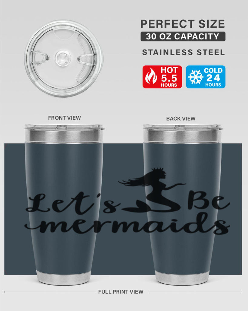 Lets be mermaids design 302#- mermaid- Tumbler