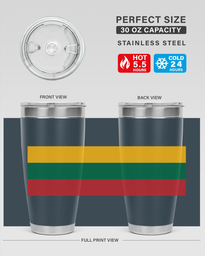 Lithuania 98#- world flags- Tumbler