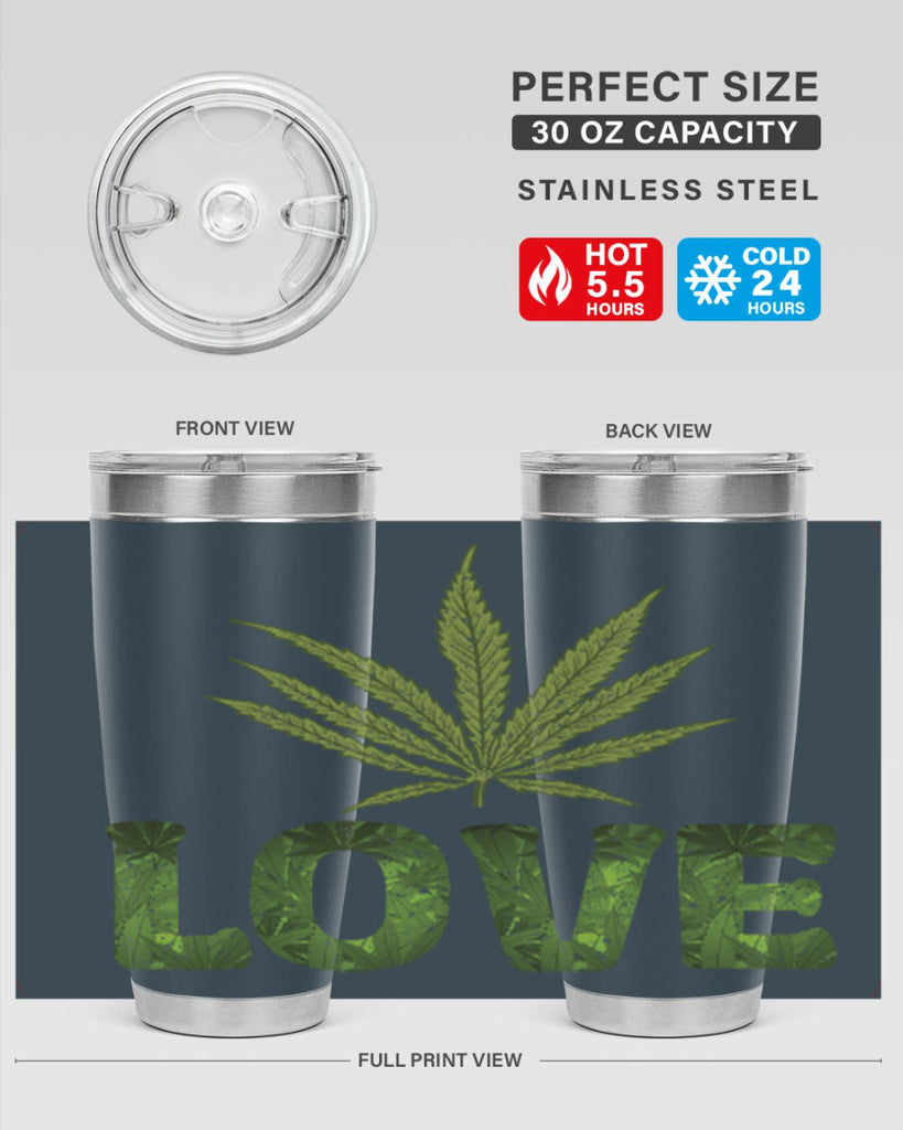 Love Sublimation 192#- marijuana- Tumbler