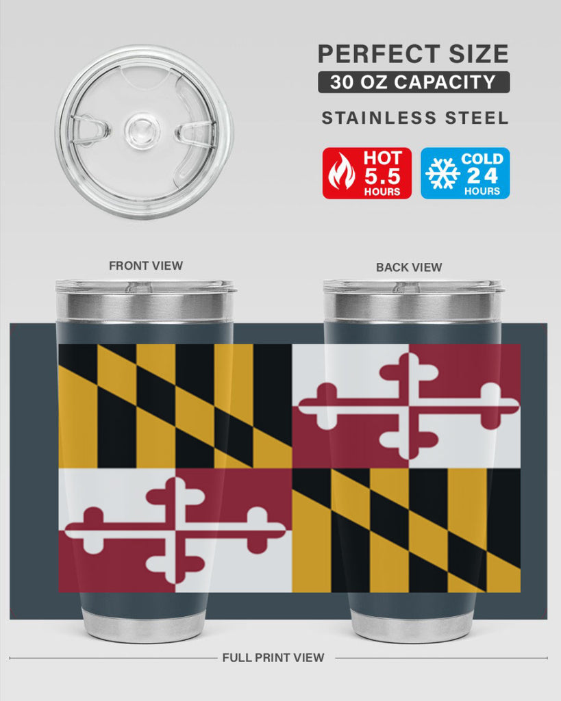 Maryland 32#- Us Flags- Tumbler