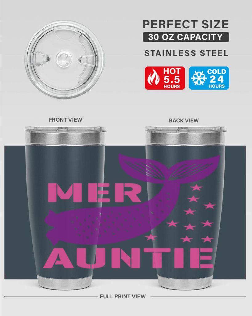 Mer Auntie 320#- mermaid- Tumbler