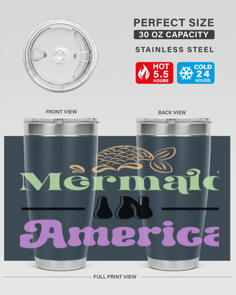 Mermaid In America 420#- mermaid- Tumbler