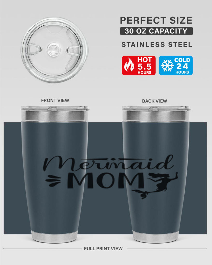 Mermaid Mom 372#- mermaid- Tumbler