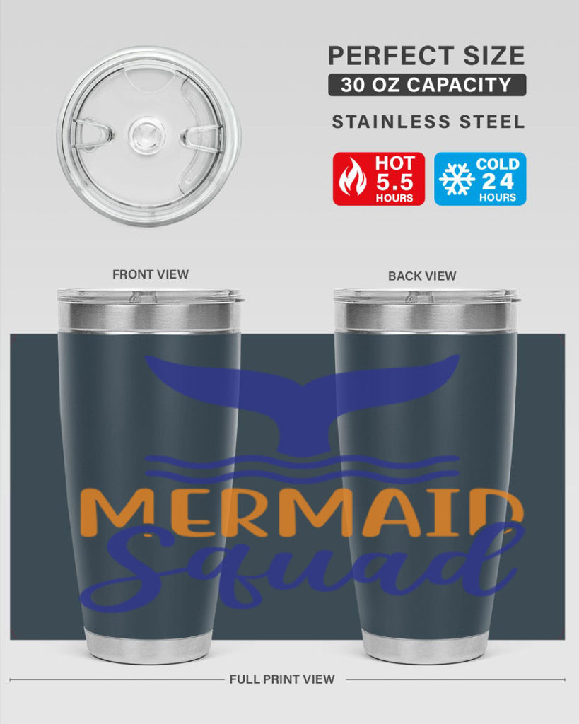 Mermaid Squad 379#- mermaid- Tumbler