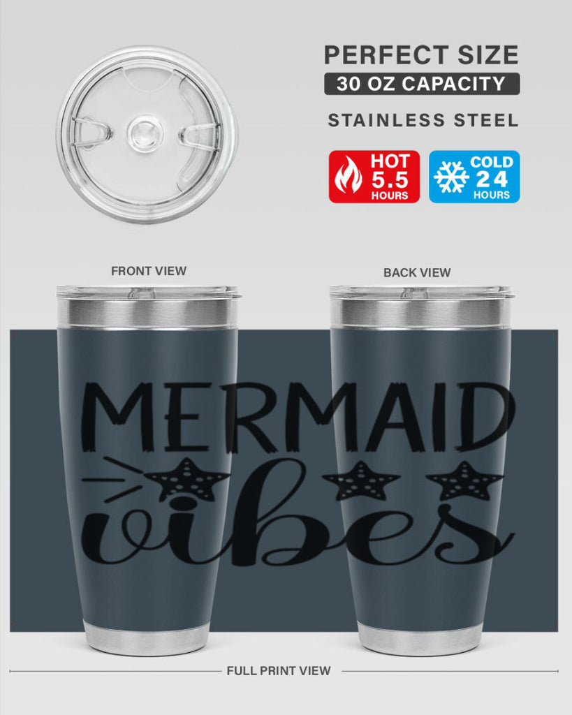 Mermaid Vibes 457#- mermaid- Tumbler