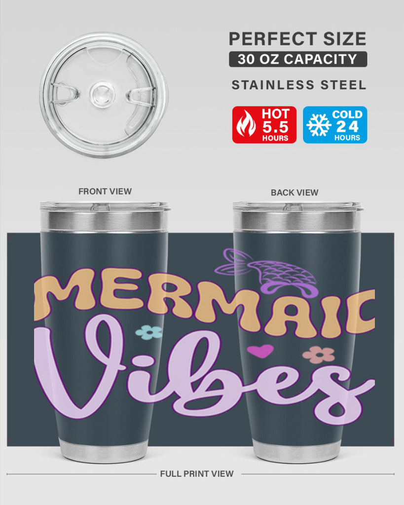 Mermaid Vibes 460#- mermaid- Tumbler