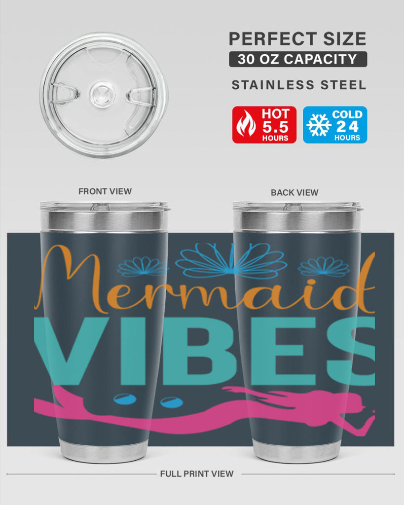 Mermaid Vibes Design 465#- mermaid- Tumbler