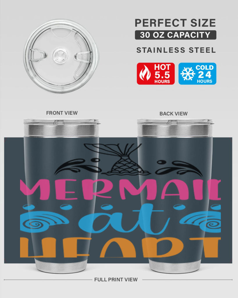 Mermaid at heart Design 396#- mermaid- Tumbler