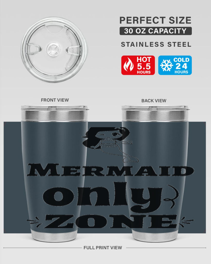 Mermaid only zone 439#- mermaid- Tumbler