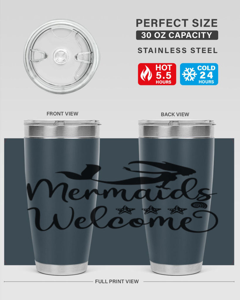 Mermaids welcome design 501#- mermaid- Tumbler