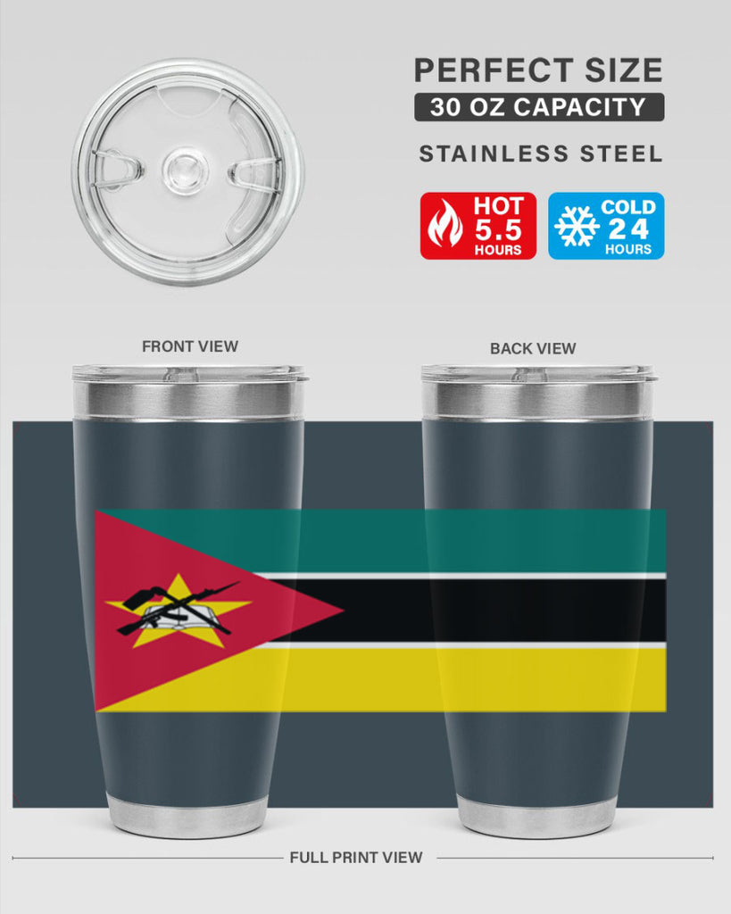 Mozambique 80#- world flags- Tumbler